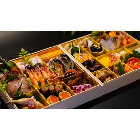 【2026おせち】丹後の彩 二段（2～3人用）冷凍　全40品03