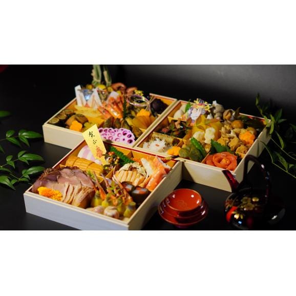 【2026おせち】丹後の雅 三段（4～5人用）冷凍　全42品02