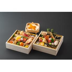 【京都宇治】茶の香り漂う和風おせち 二段重 2人前　＊12/25(金)締切・12/31（木）着