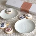白磁彩菓　肥前皿絵文様菓　有田様式（5個入り）
