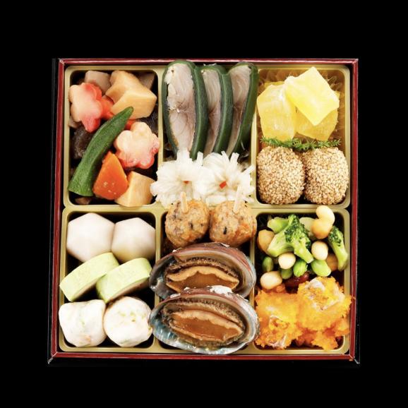 【送料無料！】日本料理てら岡のおせち 博多『鶴』与段重 4～5人前・58品目05
