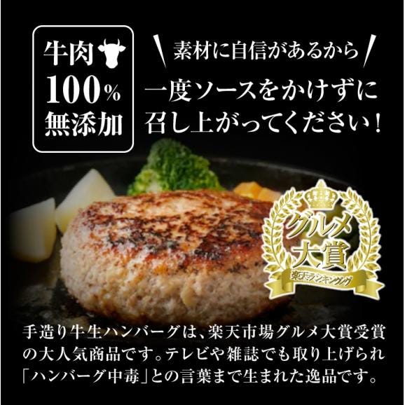 ハンバーグ テレビで話題の牛肉１００％手造り牛生ハンバーグ150ｇ×10個入 ハンバーグ 牛肉/冷凍A02