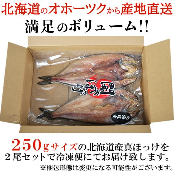 北海道羅臼産/干し具合/塩加減とも最高の開きほっけ大 2枚入り/ホッケ/干し魚/冷凍A03