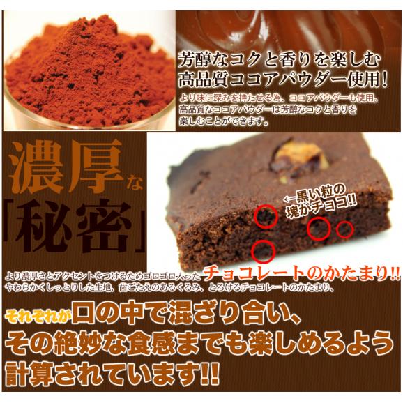 賞味期限2025年8月25日の為セール価格【訳あり】高級チョコブラウニーどっさり1kg/スイーツ/洋菓子/常温便06