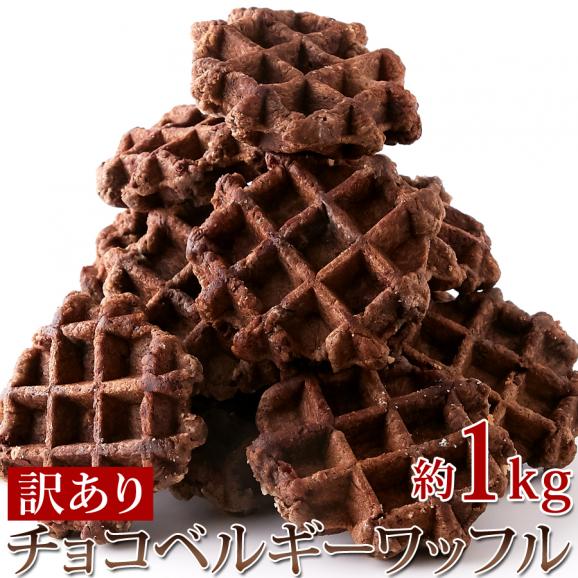 【訳あり】チョコ ベルギーワッフル 1k チョコチップ入り 個包装 送料無料 常温便01