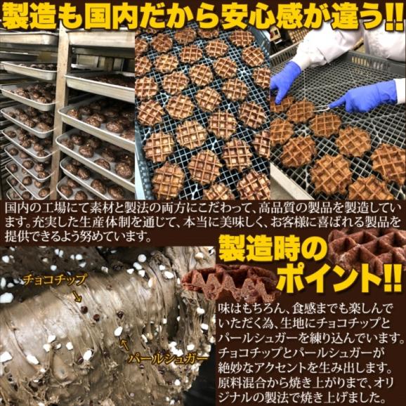 【訳あり】チョコ ベルギーワッフル 1k チョコチップ入り 個包装 送料無料 常温便05