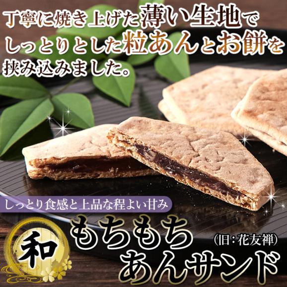 もちもちあんサンド（旧花友禅） 10個入薄い生地で お餅 と 粒あん を挟んだ上品な 和菓子 !!  羽二重餅 ネコポス02