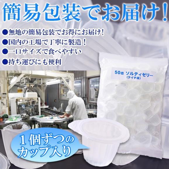 ソルティライチゼリー 大容量50個入り ソルティ ライチ ゼリー 暑い季節にさっぱり美味しい!!常温便05