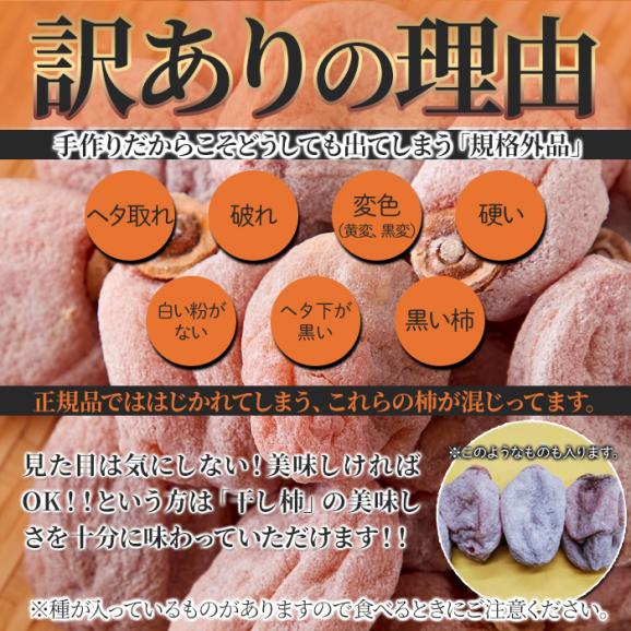 ふっくら しっとり♪長野県産 訳あり 干し柿 500g 干柿 ほしがき ほし柿 干しがき メール便06