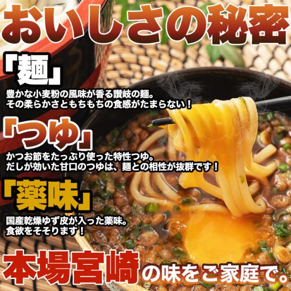 宮崎名物 釜あげ うどん 6食セット もちもちの麺をゆず香る甘口つゆで食す! 送料無料 メール便04
