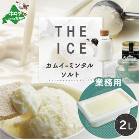 【ふるさと納税】【THE ICE】KAMUI-MINTAL SALT（カムイ・ミンタルソルト）ジェラート 2リットル CJ0000214