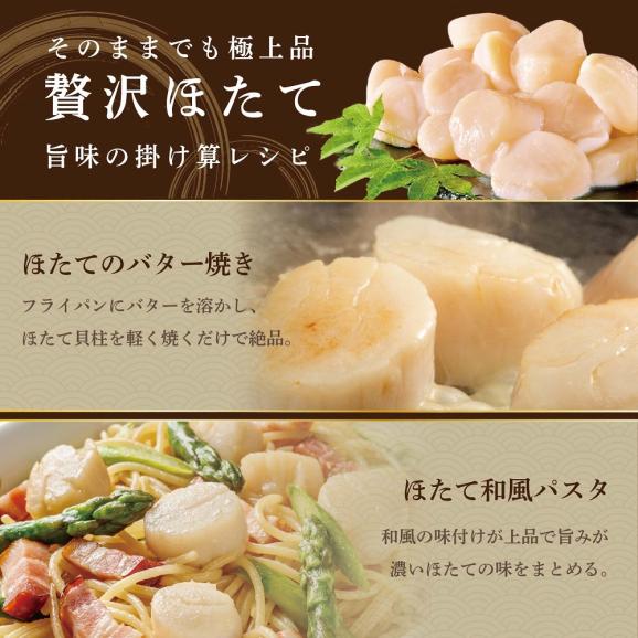 北海道 別海町 野付産 冷凍 ほたて 貝柱 500g（12～16玉前後）【KO0000004】05