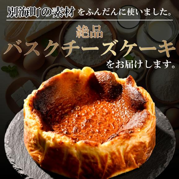 北海道チーズの濃厚バスクチーズケーキ 500g×1個【CM0000007】05