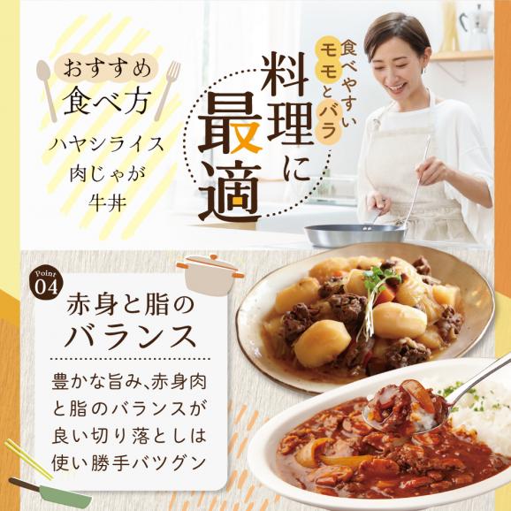 北海道 別海町 産 牛肉 切り落とし 1kg（200g×5パック）【CO0000013】04