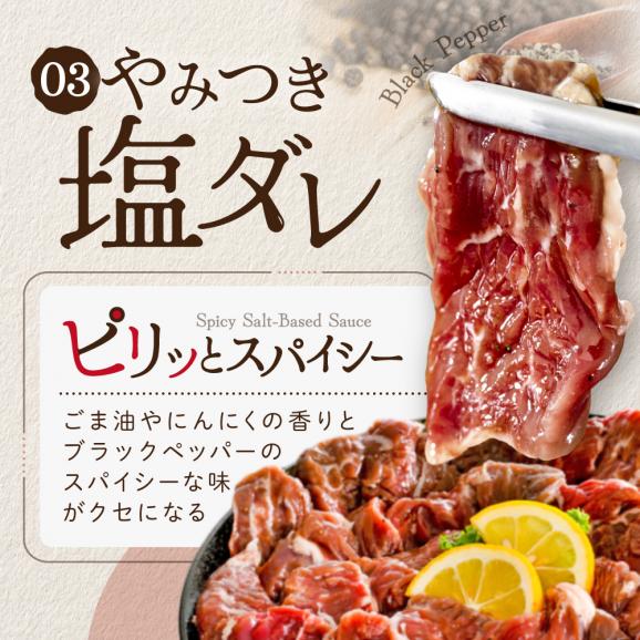 北海道 別海町 3種 の 味付け ハラミ 1.2kg（塩400g×1パック・味噌400g×1パック・醤油400g×1パック）【NS0000031】05