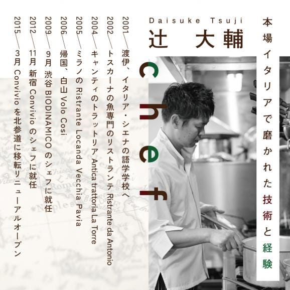 【北参道　イタリアン】Convivio(コンヴィヴィオ)「別海町ディナーフルコース」お食事券2名様【CC0000084】（ ふるさと納税レストラン 　ディナー   東京 コース料理）03