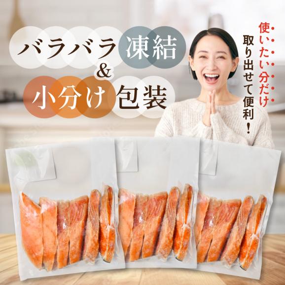 北海道 別海町 北海道産 天然 秋鮭切身 ほどよい塩加減 1.5kg（6切れ3パック）【MT000TS00】04