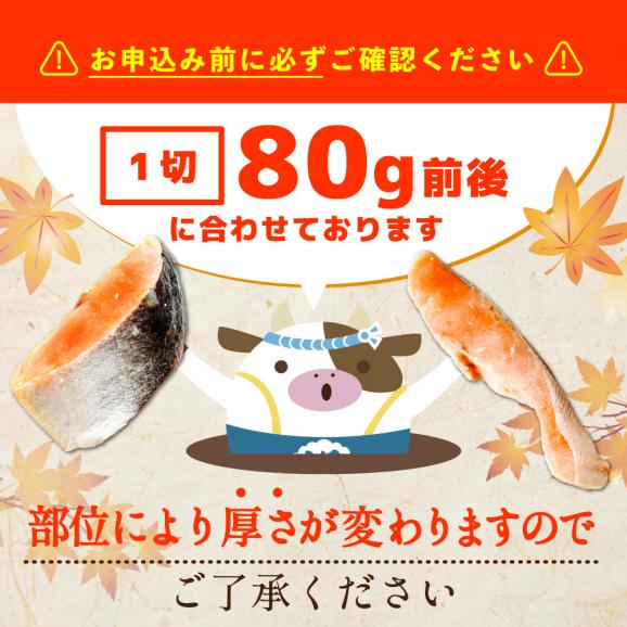 北海道 別海町 北海道産 天然 秋鮭切身 ほどよい塩加減 1.5kg（6切れ3パック）【MT000TS00】05