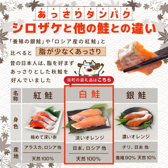 北海道 別海町 北海道産 天然 秋鮭切身 ほどよい塩加減 1.5kg（6切れ3パック）【MT000TS00】06
