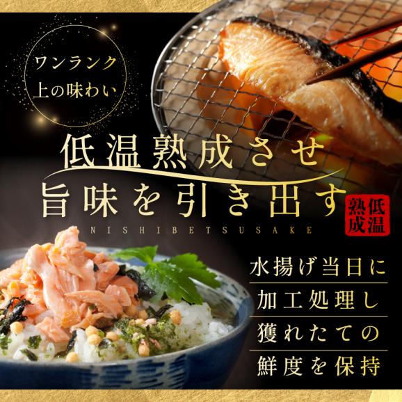 北海道産 熟成 秋鮭 切り身 ３種１５切れセット 個包装 西京漬け5切・粕漬け5切・甘塩切り身5切  鮭 切身 詰め合せ Cセット06
