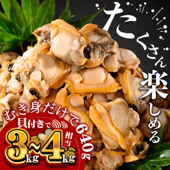 北海道野付産 あさり ボイルむき身 640g(160g×4)03