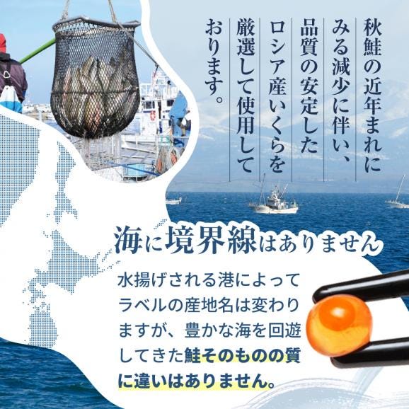 ロシア産・鮭いくら醤油漬け250g02