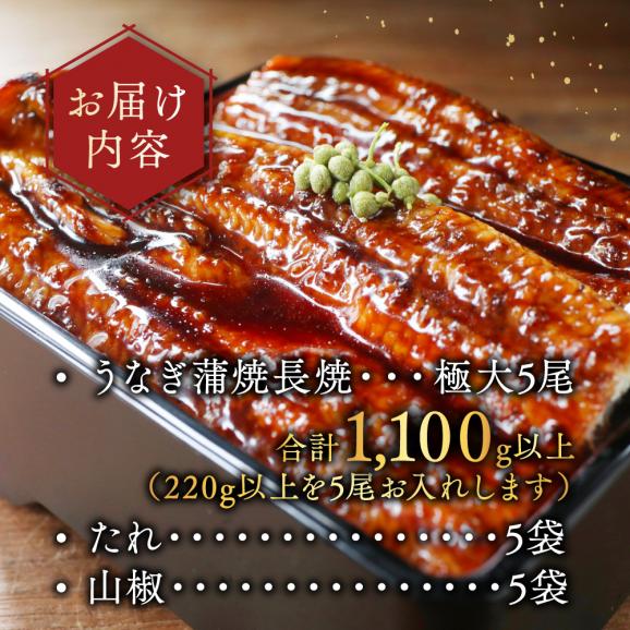 （6月）国産 極大 特上うなぎ(220g&times;5尾)05