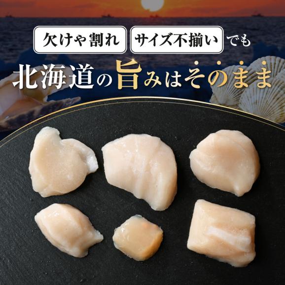 北海道産 ホタテ貝柱お料理用訳ありフレークB品 500g【YC0000YH0】03