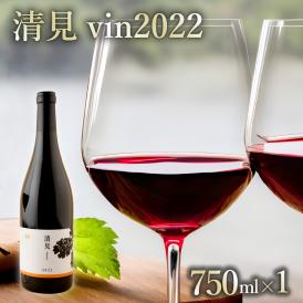 【ふるさと納税】北海道十勝芽室町 赤ワイン：清見 vin2022　750ml×1本(箱入) me032-044c