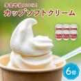 【ふるさと納税】北海道十勝芽室町　あいす屋さんの牛乳ソフトクリーム　6個入り me008-006c