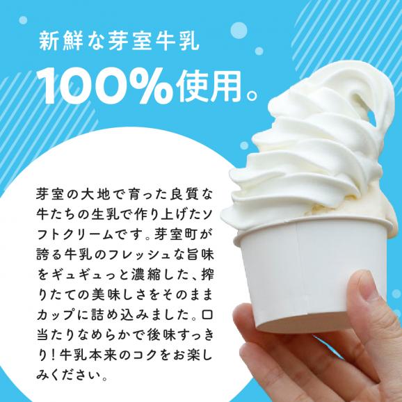 【ふるさと納税】北海道十勝芽室町　あいす屋さんの牛乳ソフトクリーム　6個入り me008-006c02