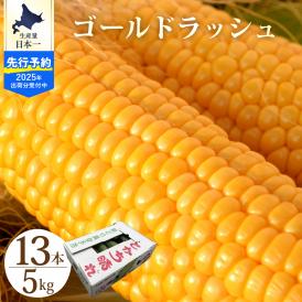 【ふるさと納税】【2025年分先行予約】北海道十勝芽室町　とかち晴れ　十勝めむろスイートコーン 13本入り　me010-005c-25