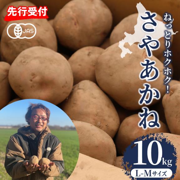[ふるさと納税]北海道十勝芽室町 栽培期間中無農薬さやあかね L-Mサイズ 10kg me049-003c-24