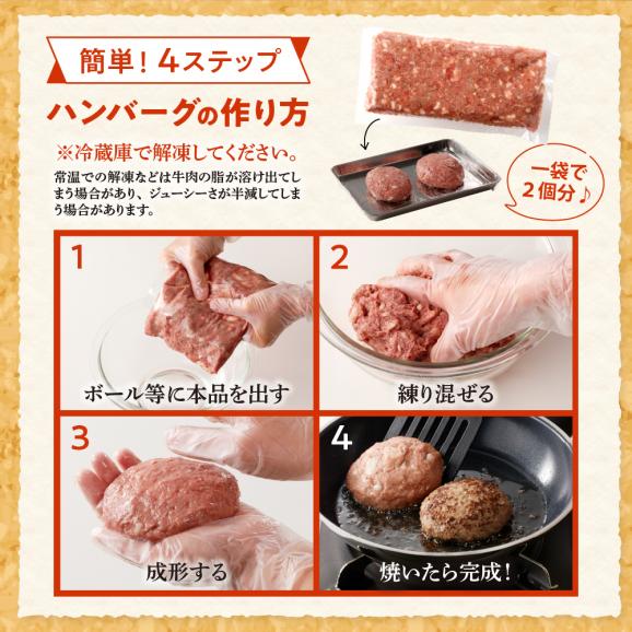 【ふるさと納税】北海道十勝芽室町 未来めむろうし100％ハンバーグ　300g×2パック me067-001c05