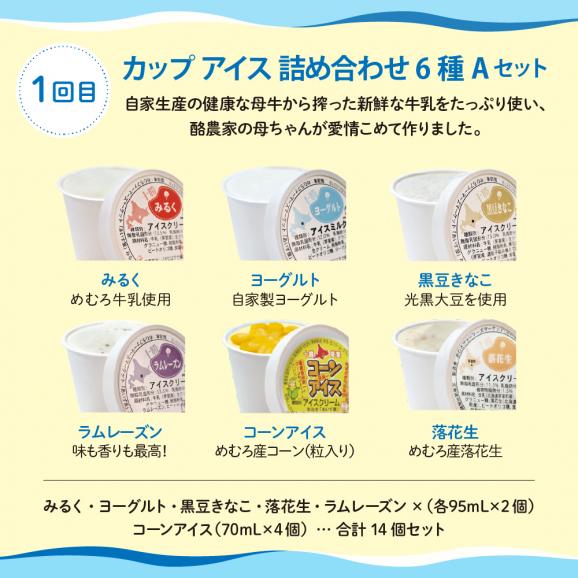 【全４回】北海道十勝芽室町 ディアミルクとアイス詰め合わせ定期便 me000-018-k4c02