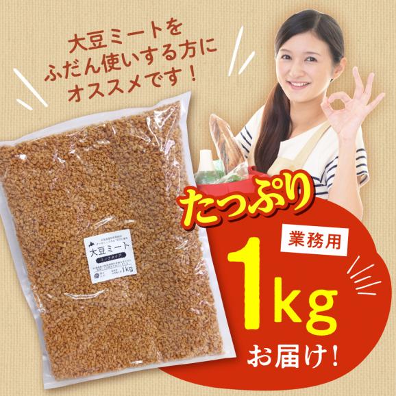 【ふるさと納税】北海道芽室町 北海道産オーガニック大豆１００％使用大豆ミートミンチタイプ業務用１kg　me059-001c03