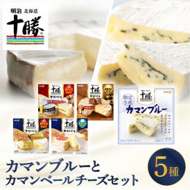 【ふるさと納税】明治北海道十勝カマンブルー含む5種5個セット me003-118c