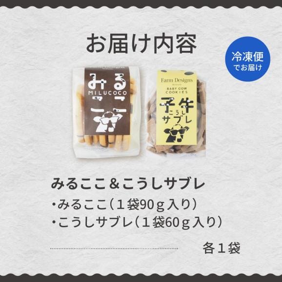 【ふるさと納税】北海道十勝芽室町 みるここ＆こうしサブレ セット me079-004c05