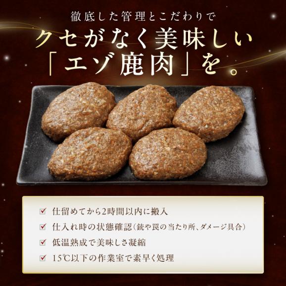 えぞ鹿肉ハンバーグ【6個（1袋2個&times;3袋）】_I018-042304