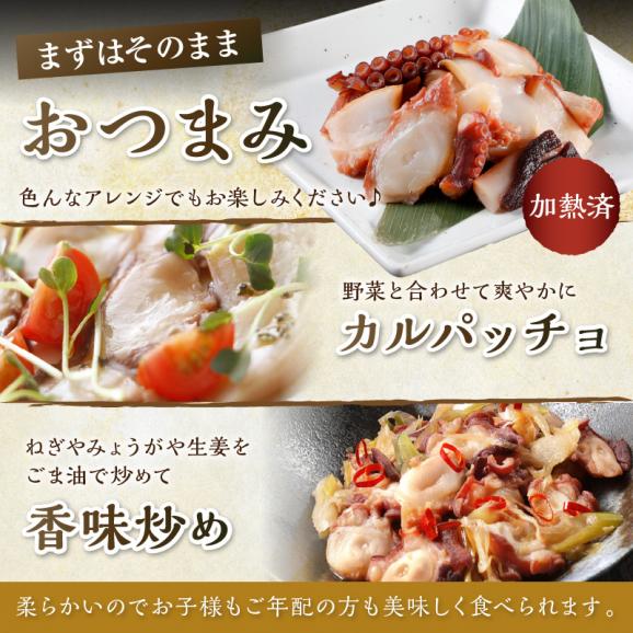 柳だこの燻製（塩味）セット【足180g×2・スライス150g】_I015-065006