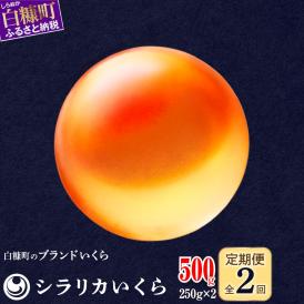 年2回お届け定期便 シラリカいくら（生いくら）【500g（250g×2）】_K056-0921
