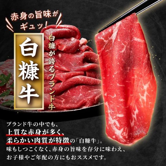 3回お届け定期便 北海道産白糠牛 赤身1kgセット（スライス800g（400g×2）、切落し200g）_I036-103003