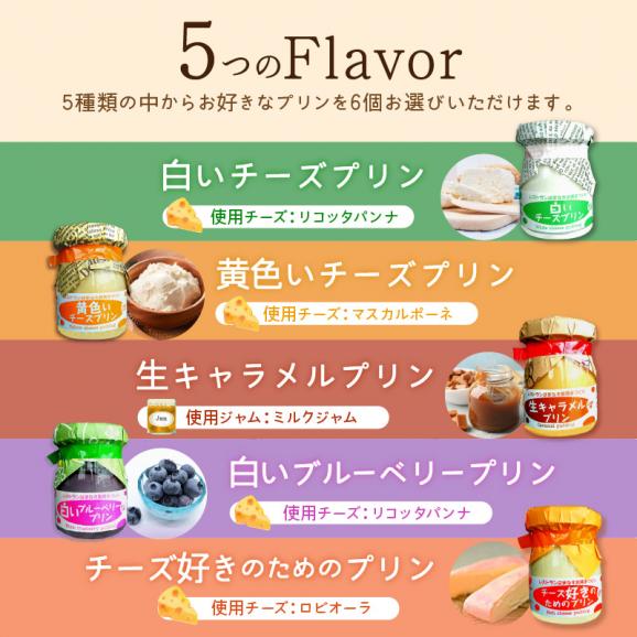 シェフのこだわりプリンセット【選べる5種類 計6個】_I010-035604