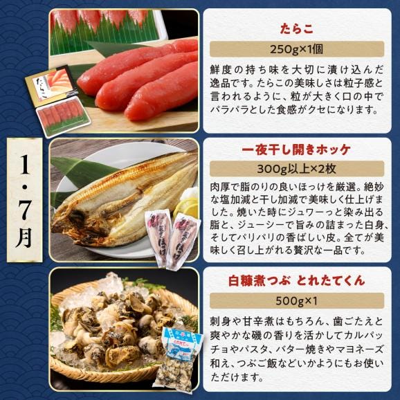 しらぬか海の恵みセット'24-'25【年3回定期便】_I050-123803