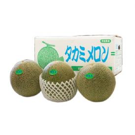『貴味メロン(青肉)』 茨城県産 大玉 3～4玉 約4.5kg ※常温 送料無料