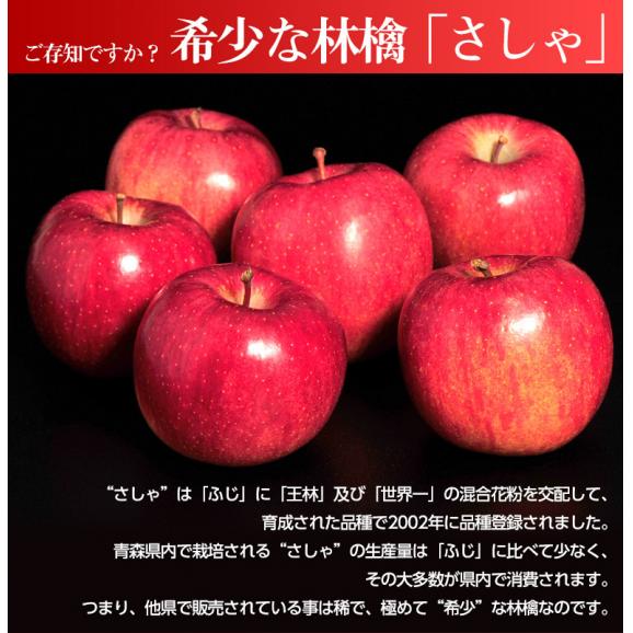 青森県産 希少な りんご　さしゃ 約3kg　（6～10玉） 特A品 ※常温 送料無料02