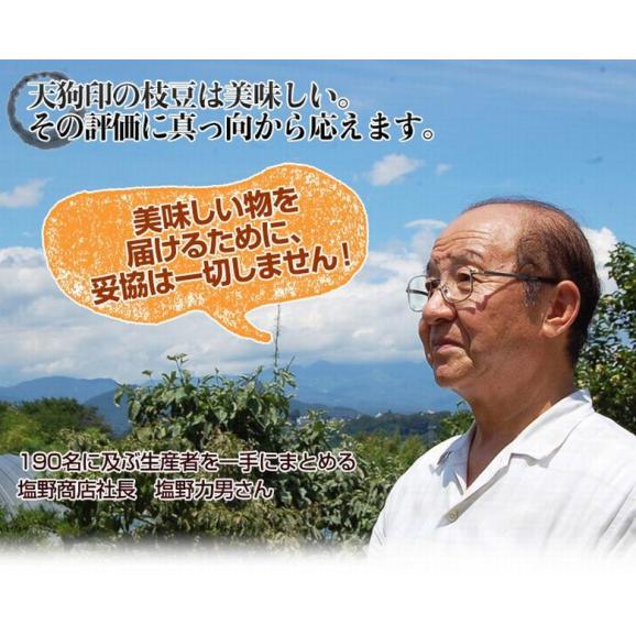 天狗印の枝豆 味緑(みりょく) 群馬県産 約1kg(約250g×4袋) 簡易箱 ※冷蔵 送料無料06
