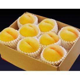 伊達の黄桃 福島県産 秀品以上 大玉 計約2.3kg (6〜8玉) 簡易箱 ※冷蔵　送料無料  桃 黄桃