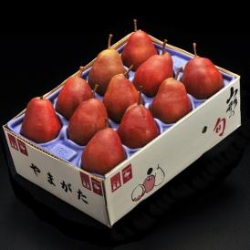 山形県産 紅色に染まる西洋梨 メープルレッド 約3kg（7～12玉） 常温　送料無料 洋ナシ 洋梨 洋なし 