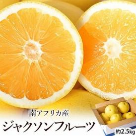 ジャクソンフルーツ 南アフリカ産 約2.5kg（目安：10～15玉）簡易箱 ※冷蔵 送料無料 グレープフルーツ
